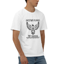 Load image into Gallery viewer, Ancestors Native, Black Logo & White Men's Short Sleeve Cotton Tee