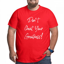 Load image into Gallery viewer, DCYG White Curdsive Logo Men's Plus Size T-shirt