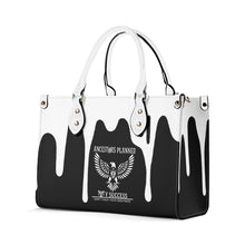 Load image into Gallery viewer, Native , White Logo, White Drip & Black Multiple Sizes Upgraded Luxury Women PU Leather Handbag