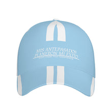 Load image into Gallery viewer, Ancestors Latino, White Logo, Stripes Curved Brim Baseball Cap (AOP)
