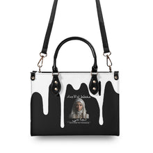 Load image into Gallery viewer, Ancestors Muslim, White Logo & Black Multiple Sizes Upgraded Luxury Women PU Leather Handbag
