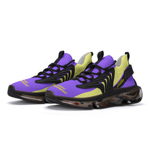 Load image into Gallery viewer, DCYG X2 Purple & Gold Air Max React Sneakers - Black