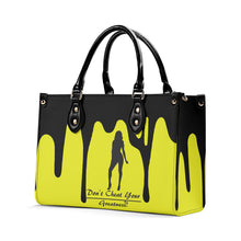 Load image into Gallery viewer, DRIP SF Black Logo & Yellow Multiple Sizes Upgraded Luxury Women PU Leather Handbag