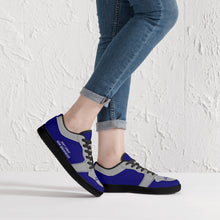 Load image into Gallery viewer, DCYG G4's Dark Blue & Black,Black Sole Low-Top Leather Sneakers