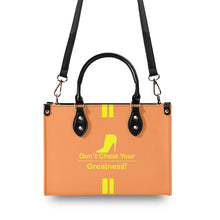 Load image into Gallery viewer, DCYG Yellow Red Bottoms & Orange Multiple Sizes Upgraded Luxury Women PU Leather Handbag