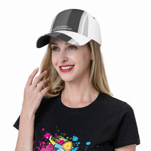 Load image into Gallery viewer, DCYG Grey, Light Grey, & White S24 Curved Brim Baseball Cap (AOP)
