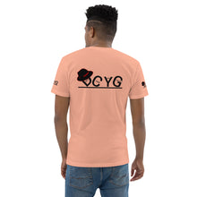 Load image into Gallery viewer, DCYG Black Fadora & Black logo Short Sleeve T-shirt