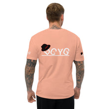 Load image into Gallery viewer, DCYG Black Fadora & White Logo Short Sleeve T-shirt
