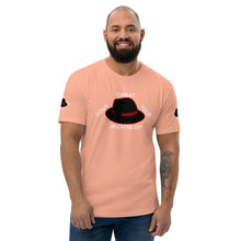 Load image into Gallery viewer, DCYG Black, Red Fedora Short Sleeve T-shirt