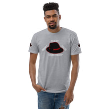 Load image into Gallery viewer, DCYG Black, Red Fedora Short Sleeve T-shirt