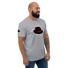 Load image into Gallery viewer, DCYG Black, Red Fedora Short Sleeve T-shirt