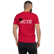 Load image into Gallery viewer, DCYG Black Fadora & White Logo Short Sleeve T-shirt
