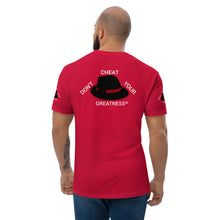 Load image into Gallery viewer, DCYG Black, Red Fedora Short Sleeve T-shirt
