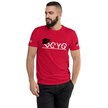 Load image into Gallery viewer, DCYG Black Fadora & White Logo Short Sleeve T-shirt
