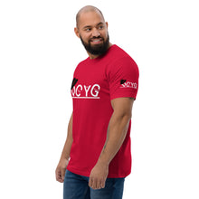 Load image into Gallery viewer, DCYG Black Fadora & White Logo Short Sleeve T-shirt