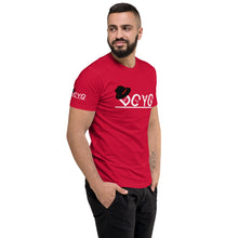 Load image into Gallery viewer, DCYG Black Fadora & White Logo Short Sleeve T-shirt