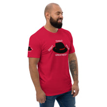 Load image into Gallery viewer, DCYG Black, Red Fedora Short Sleeve T-shirt