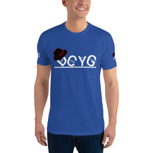 Load image into Gallery viewer, DCYG Black Fadora & White Logo Short Sleeve T-shirt