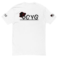 Load image into Gallery viewer, DCYG Black Fadora & Black logo Short Sleeve T-shirt