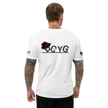 Load image into Gallery viewer, DCYG Black Fadora & Black logo Short Sleeve T-shirt