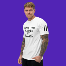 Load image into Gallery viewer, Ancestors Black Logo ,Stripes & Short Sleeve T-shirt