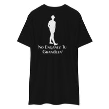 Load image into Gallery viewer, DCYG ESPN M White logo & Black Men’s premium heavyweight tee