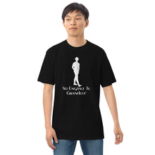 Load image into Gallery viewer, DCYG ESPN M White logo & Black Men’s premium heavyweight tee
