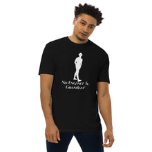 Load image into Gallery viewer, DCYG ESPN M White logo & Black Men’s premium heavyweight tee