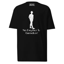 Load image into Gallery viewer, DCYG ESPN M White logo & Black Men’s premium heavyweight tee