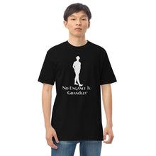 Load image into Gallery viewer, DCYG ESPN M White logo & Black Men’s premium heavyweight tee