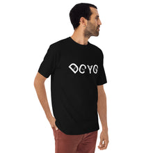 Load image into Gallery viewer, DCYG UL White logo & Black Men’s premium heavyweight tee