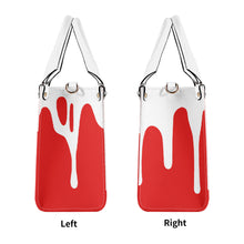 Load image into Gallery viewer, DRIP White CR Logo & Red Multiple Sizes Upgraded Luxury Women PU Leather Handbag