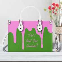 Load image into Gallery viewer, DRIP Pink CR Logo & Green Multiple Sizes Upgraded Luxury Women PU Leather Handbag
