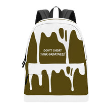 Load image into Gallery viewer, DCYG DRIP NX White & Brown Cotton Backpack