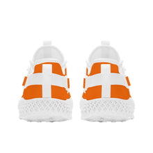 Load image into Gallery viewer, DCYG White & Neon Orange NP5 Mesh Knit Shoes Mens up to size 11 only