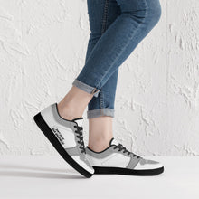 Load image into Gallery viewer, DCYG G4's Grey & White, Black Sole Low-Top Leather Sneakers