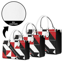 Load image into Gallery viewer, 45 Dgr White Logo & Red, White & Black Multiple Sizes Upgraded Luxury Women PU Leather Handbag