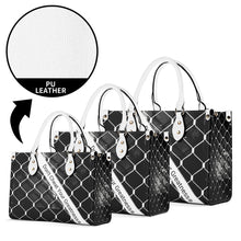 Load image into Gallery viewer, 45 Dgr Black Logo & Black Screen Multiple Sizes Upgraded Luxury Women PU Leather Handbag