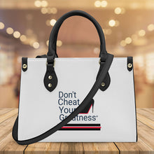 Load image into Gallery viewer, DCYG Black Red Bottoms,White Luxury Women PU Tote Bag - Black