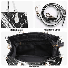 Load image into Gallery viewer, 45 Dgr Black Logo & Black Screen Multiple Sizes Upgraded Luxury Women PU Leather Handbag