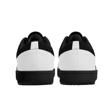 Load image into Gallery viewer, DCYG G4's Black & White ,Black Sole Low-Top Leather Sneakers
