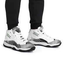 Load image into Gallery viewer, Ancestors Native, Black Logo, High Top Air Retro Sneakers - White