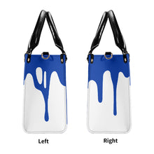 Load image into Gallery viewer, Ancestors Jewish , Blue Logo, Multiple Sizes,Upgraded Luxury Women PU Leather Handbag