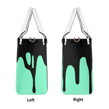 Load image into Gallery viewer, DRIP Black & Mint Green Multiple Sizes Upgraded Luxury Women PU Leather Handbag