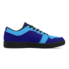 Load image into Gallery viewer, DCYG G4's Dark & Light Blue ,Black Sole Low-Top Leather Sneakers