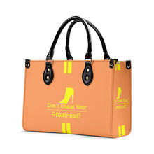 Load image into Gallery viewer, DCYG Yellow Red Bottoms & Orange Multiple Sizes Upgraded Luxury Women PU Leather Handbag