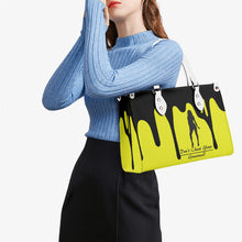 Load image into Gallery viewer, DRIP SF Black Logo & Yellow Multiple Sizes Upgraded Luxury Women PU Leather Handbag