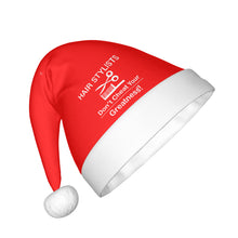 Load image into Gallery viewer, DCYG Hair Stylists Adult Plush Christmas Hat