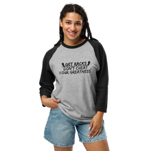 Load image into Gallery viewer, DCYG Black Red Bottoms 3/4 sleeve raglan shirt