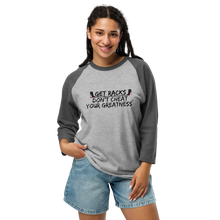 Load image into Gallery viewer, DCYG Black Red Bottoms 3/4 sleeve raglan shirt